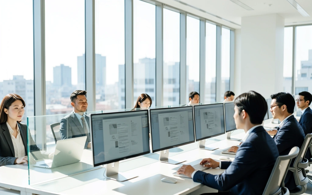 Sakura Insight analysts working in Kyoto